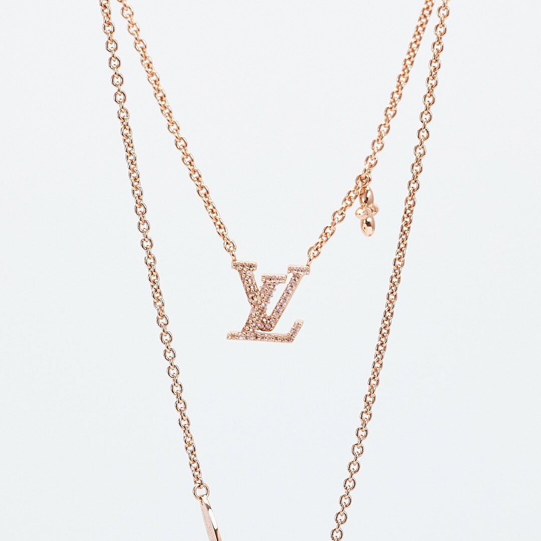二手Lv iconic blush 玫瑰金項鍊