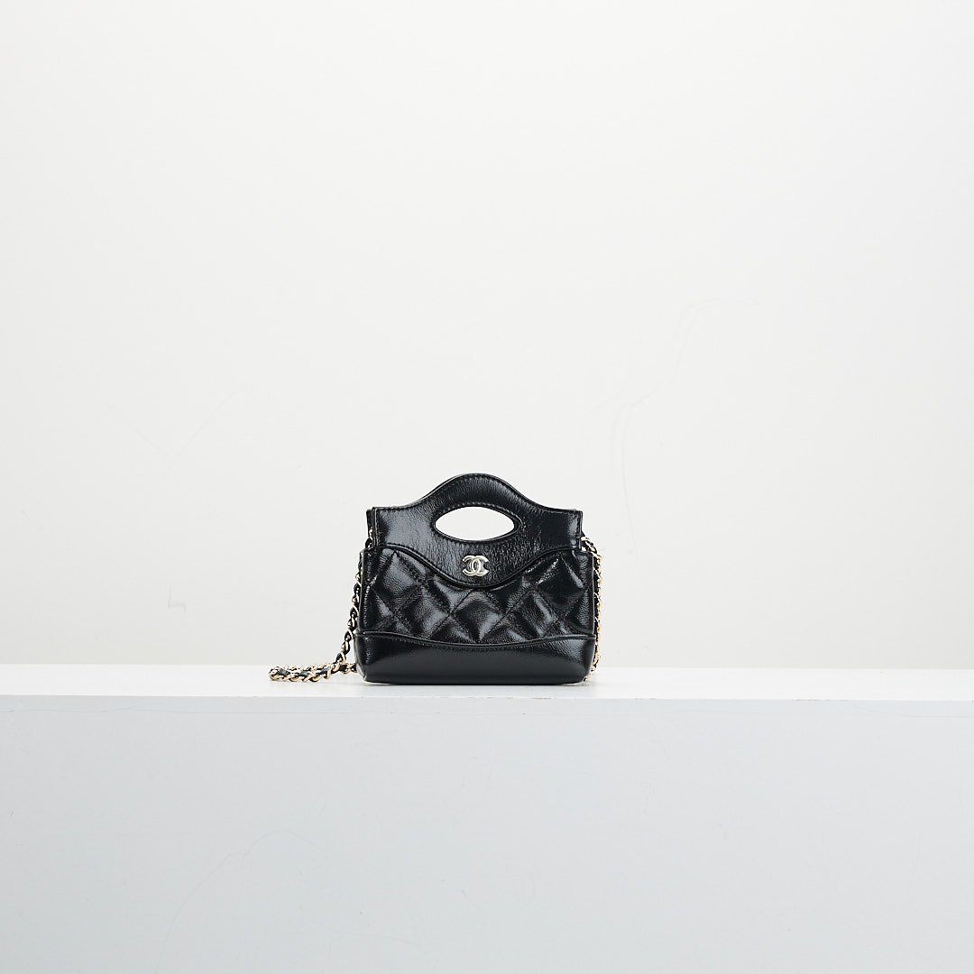 Chanel 31bag nano mini黑金