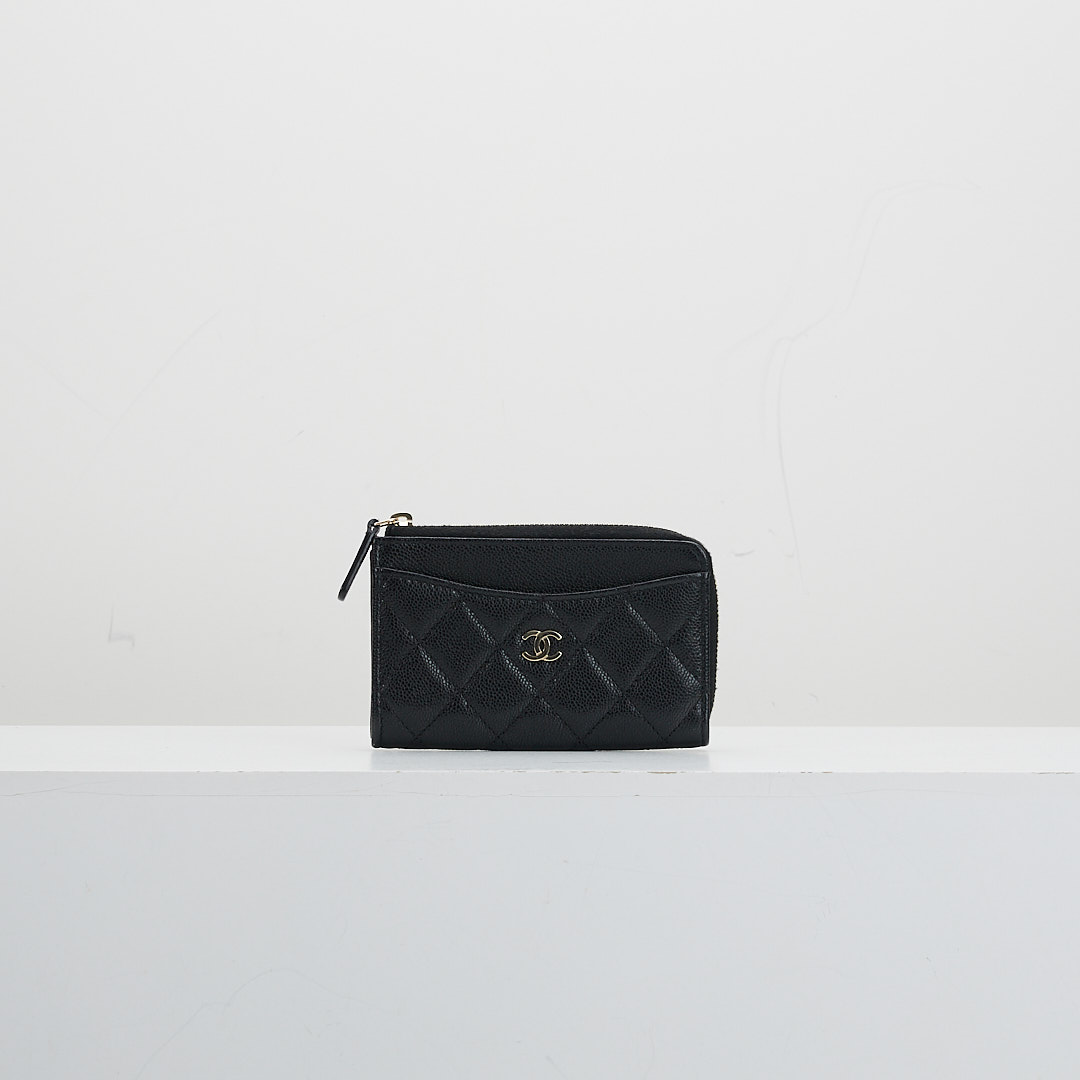 二手 Chanel L型拉鍊卡包