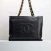 二手chanel vintage 粗鍊托特奶粉包