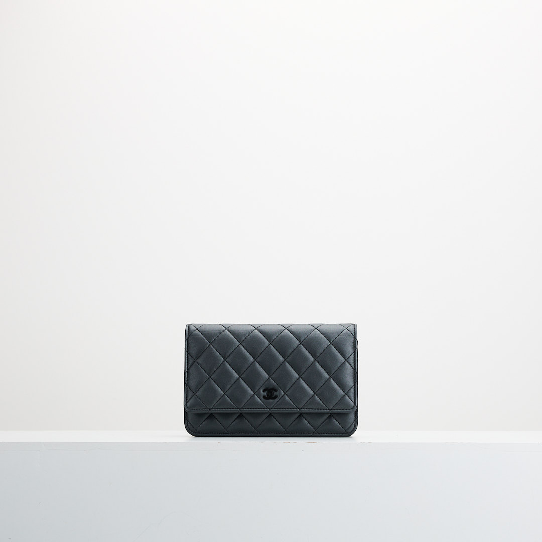 二手chanel Woc 23b so black