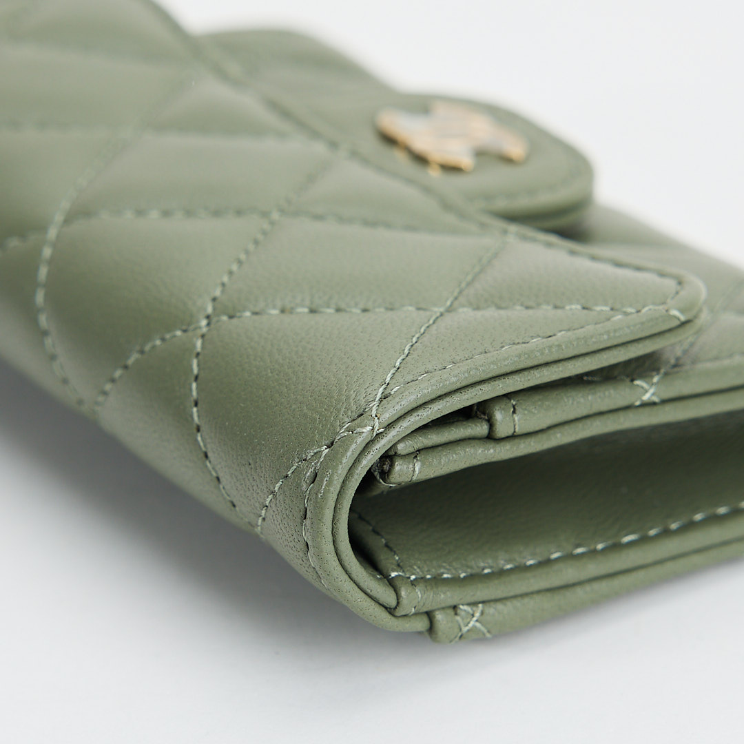 Chanel cf卡包墨綠:圖片 6