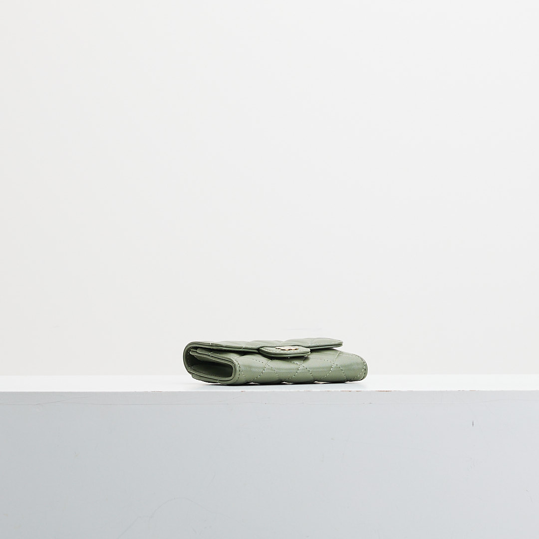 Chanel cf卡包墨綠:圖片 3