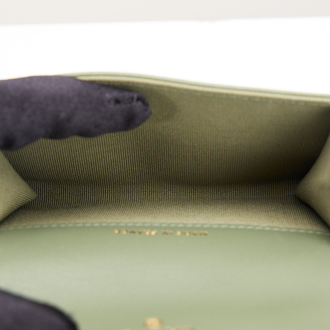 Chanel cf卡包墨綠:圖片 18