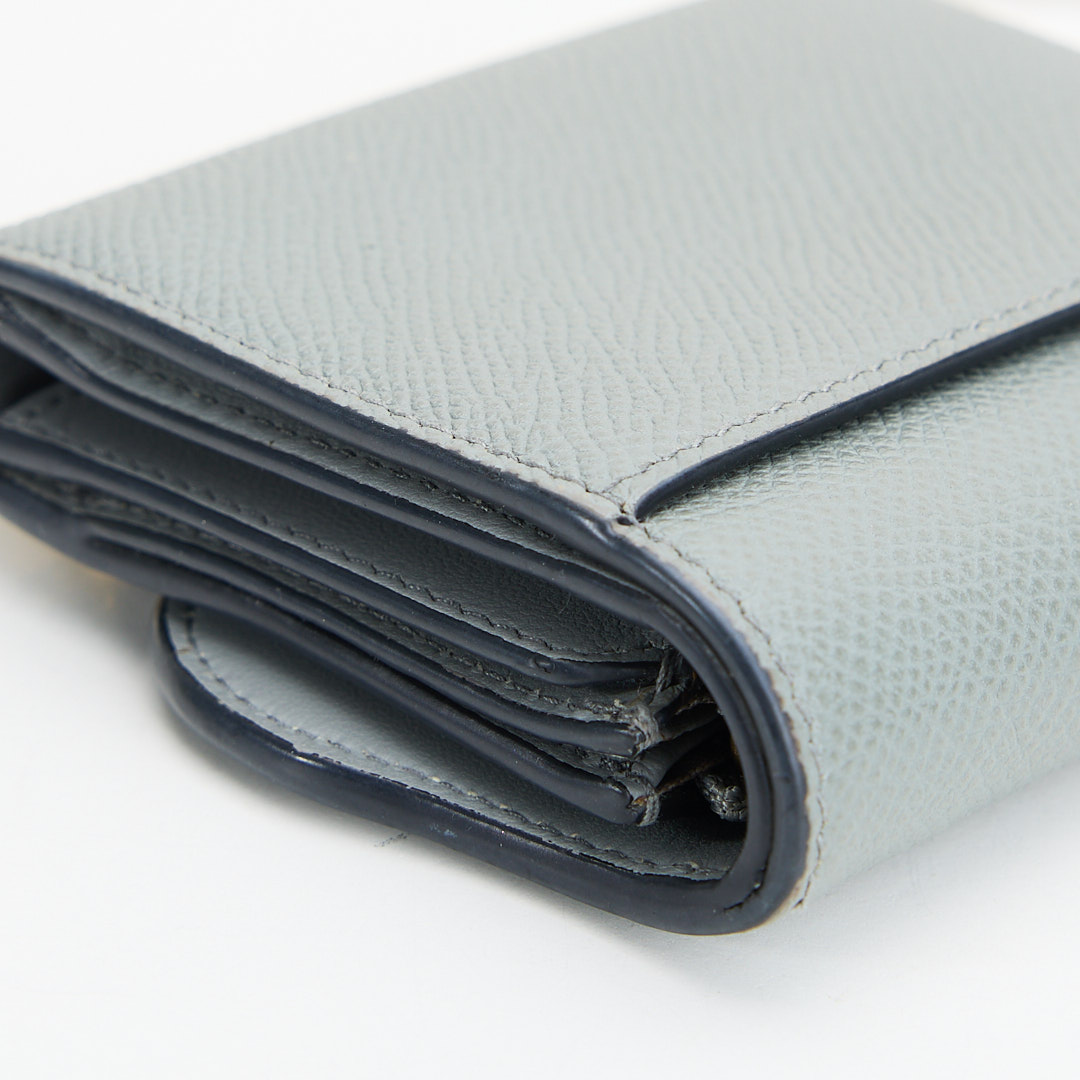 二手Dior saddle 馬鞍短夾/牛皮 石灰色:圖片 12