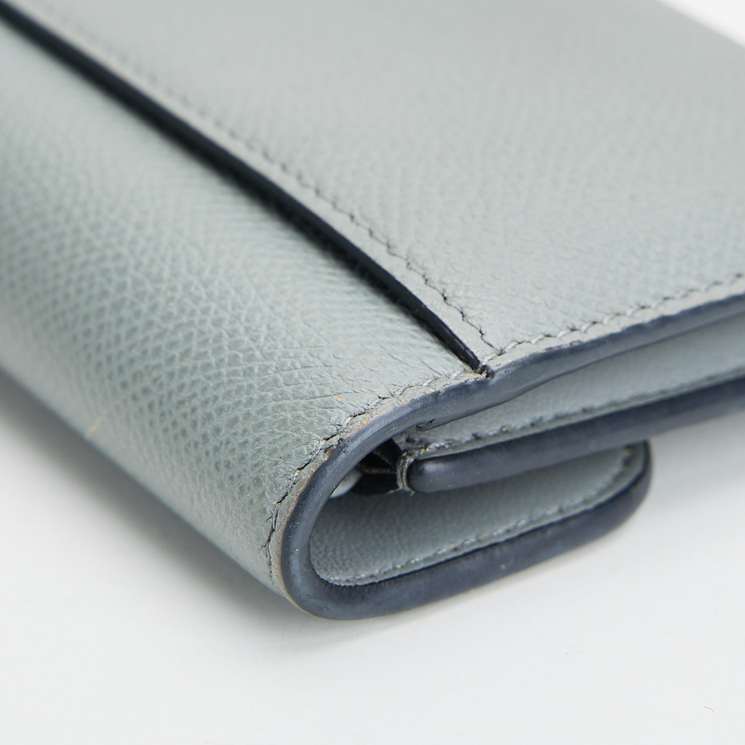 二手Dior saddle 馬鞍短夾/牛皮 石灰色:圖片 11