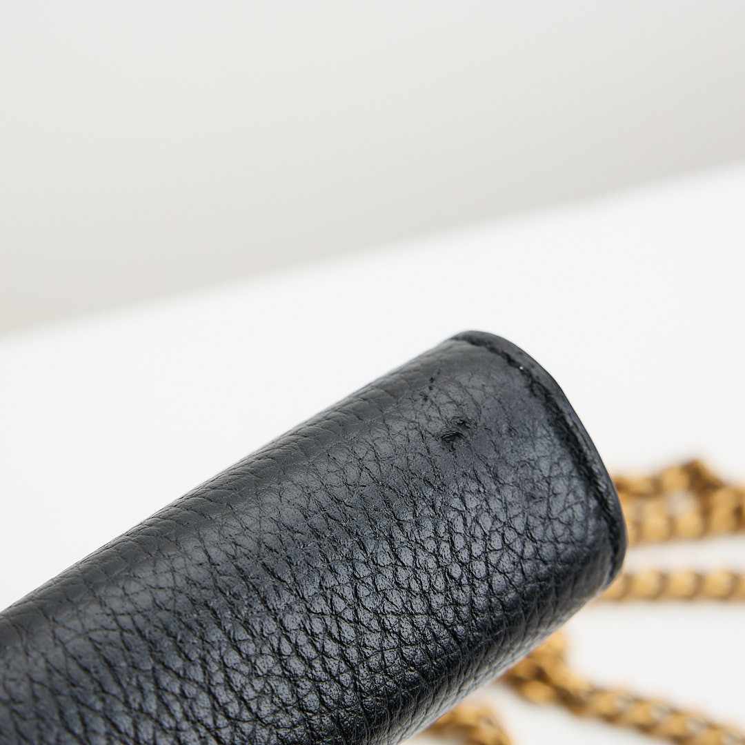 二手Gucci marmont woc風琴包/黑金:圖片 21