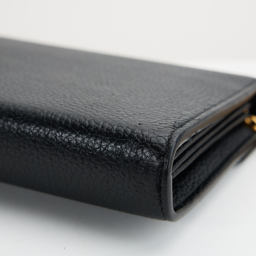 二手Gucci marmont woc風琴包/黑金:圖片 19