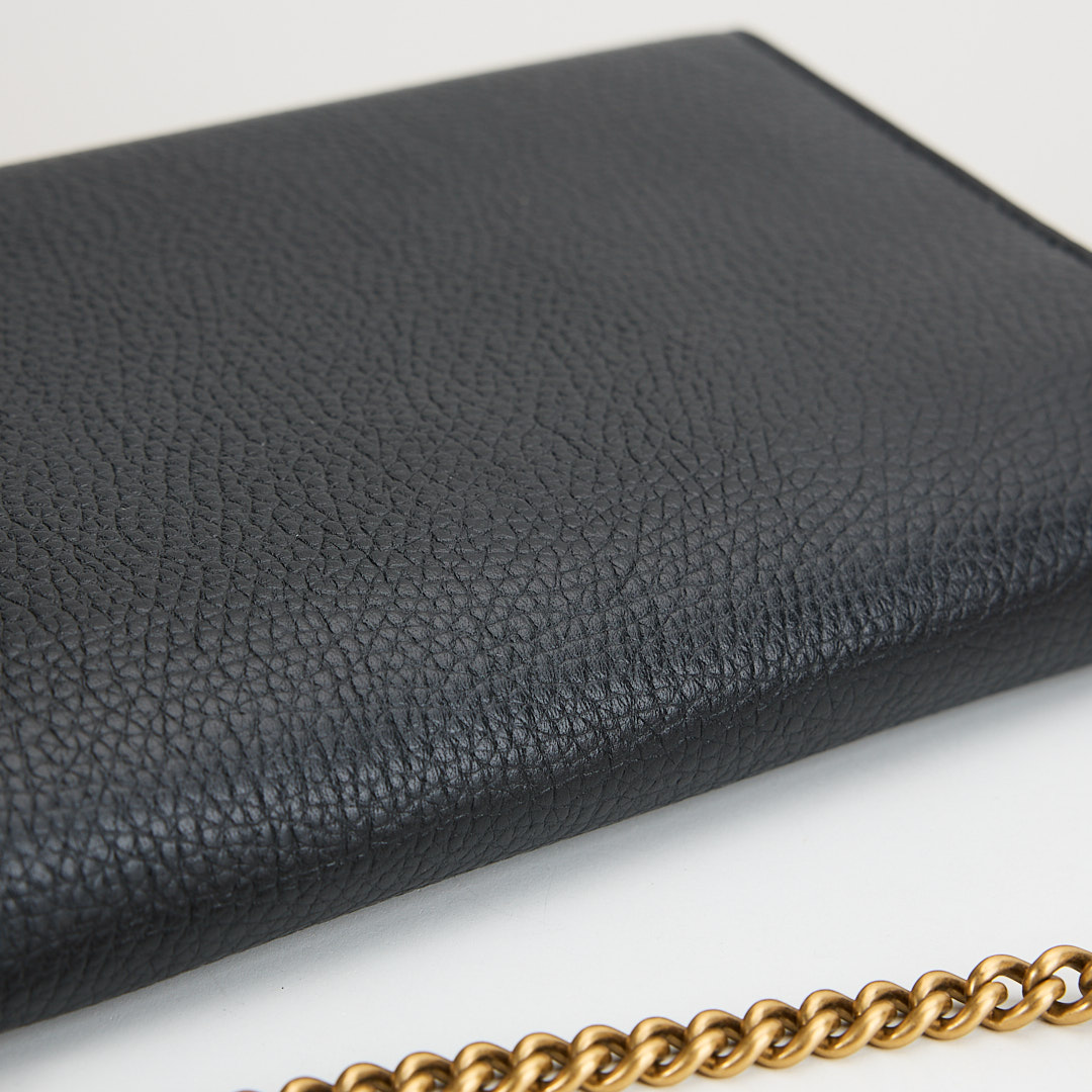 二手Gucci marmont woc風琴包/黑金:圖片 18