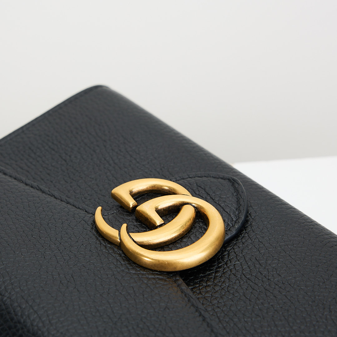 二手Gucci marmont woc風琴包/黑金:圖片 17