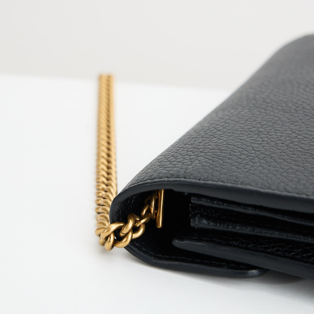 二手Gucci marmont woc風琴包/黑金:圖片 15