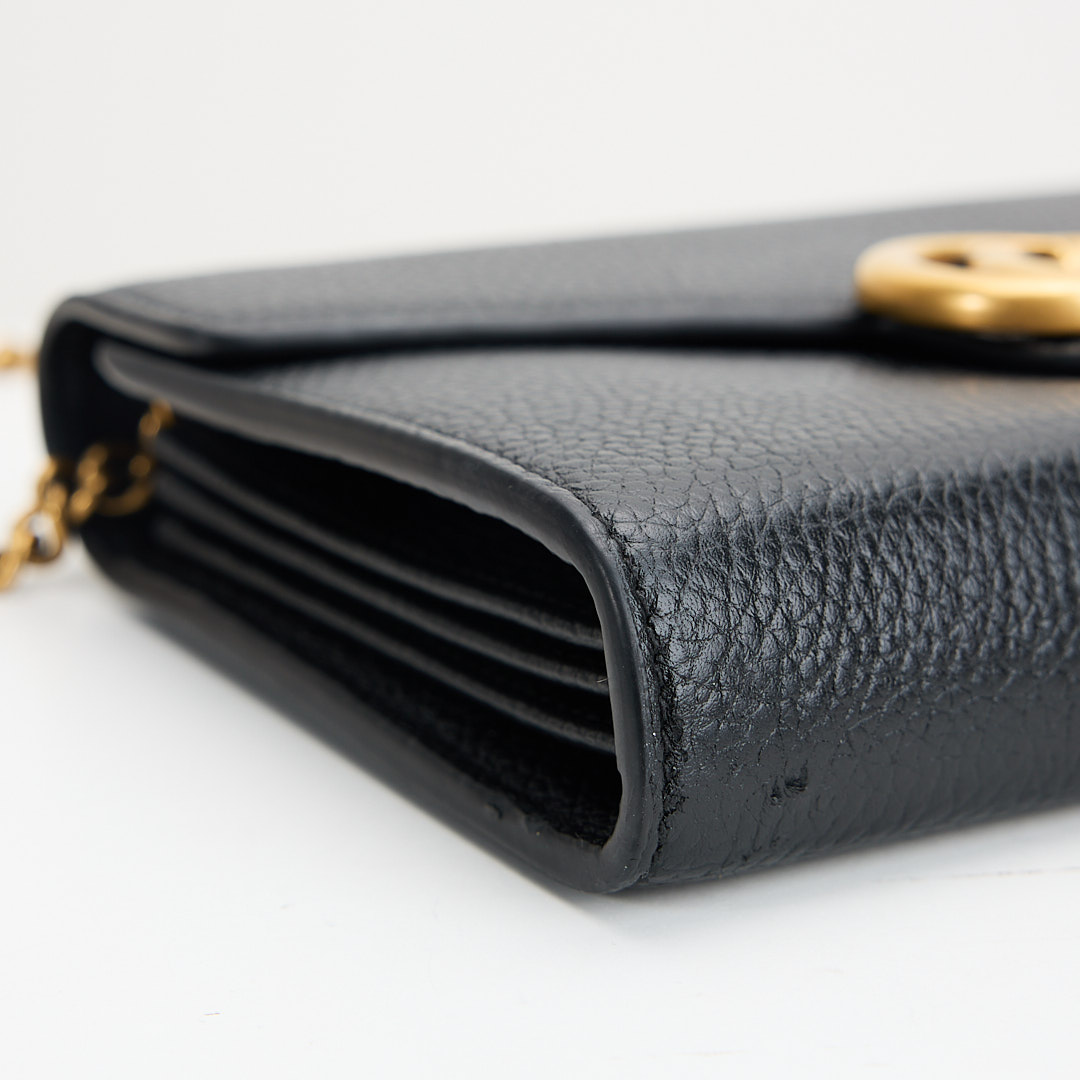 二手Gucci marmont woc風琴包/黑金:圖片 10