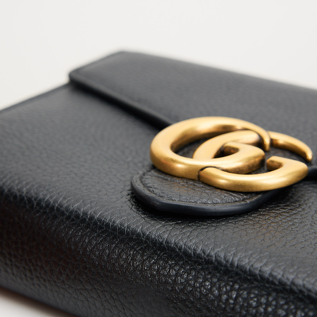 二手Gucci marmont woc風琴包/黑金:圖片 9