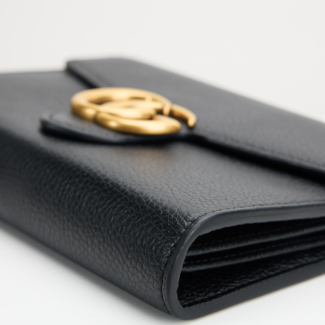 二手Gucci marmont woc風琴包/黑金:圖片 7