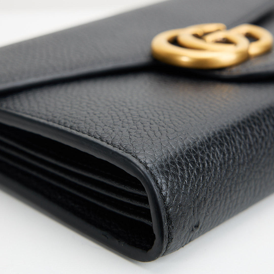 二手Gucci marmont woc風琴包/黑金:圖片 5