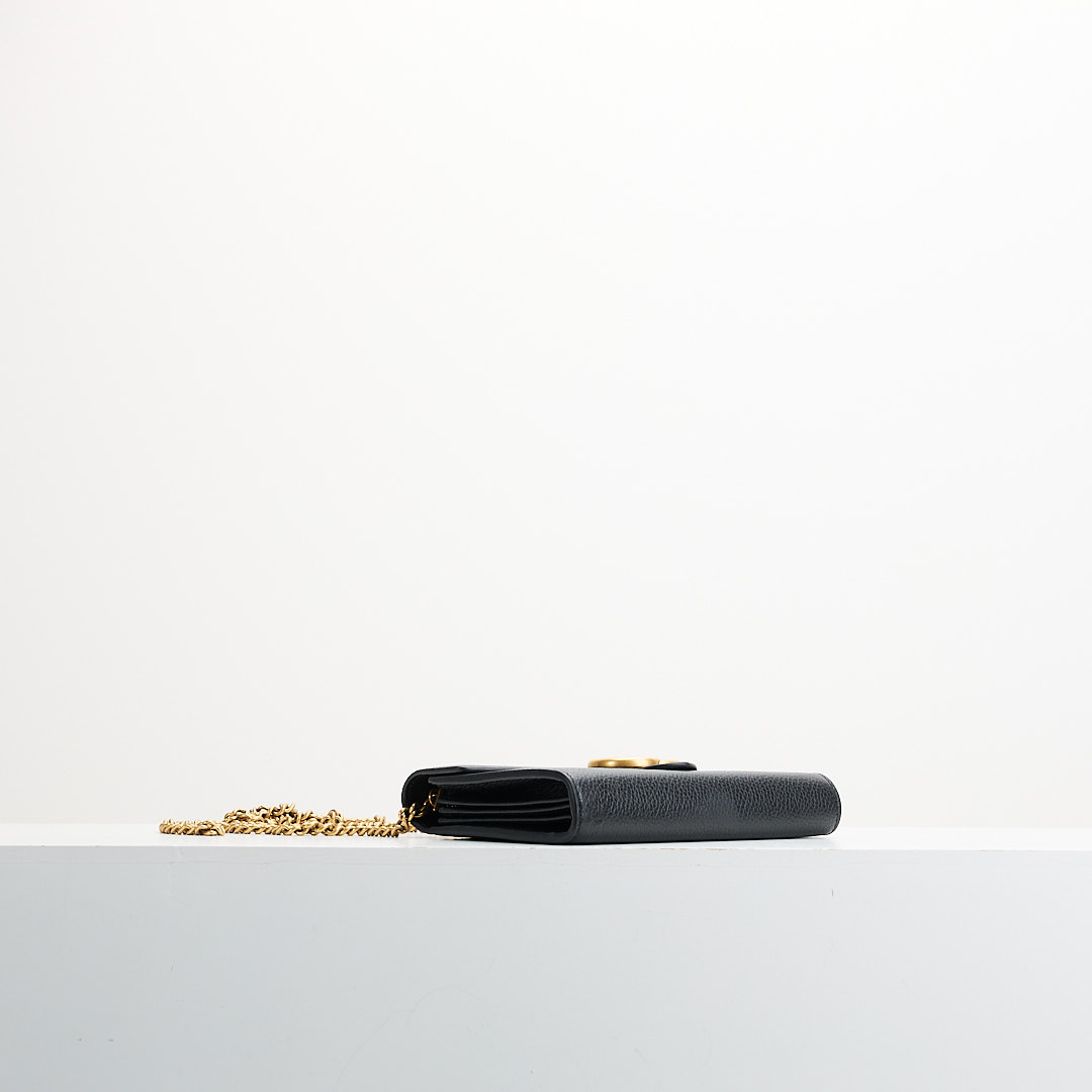 二手Gucci marmont woc風琴包/黑金:圖片 3