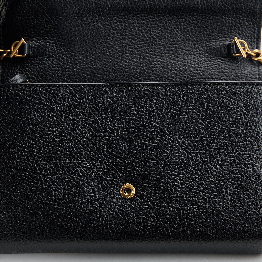 二手Gucci marmont woc風琴包/黑金:圖片 27