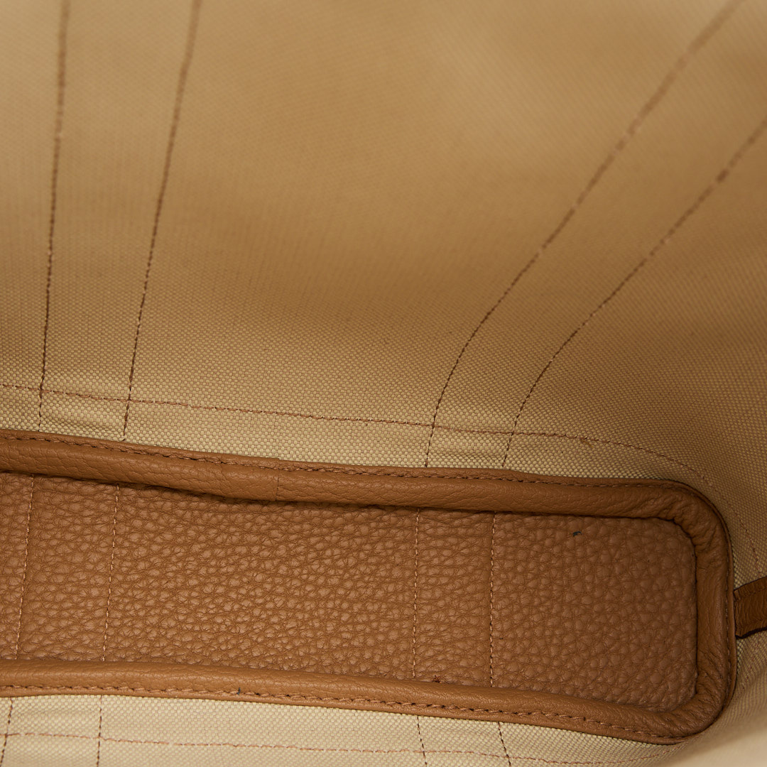 Hermès garden file 28小號竪版花園包/芝麻色拼冰川白 :圖片 19