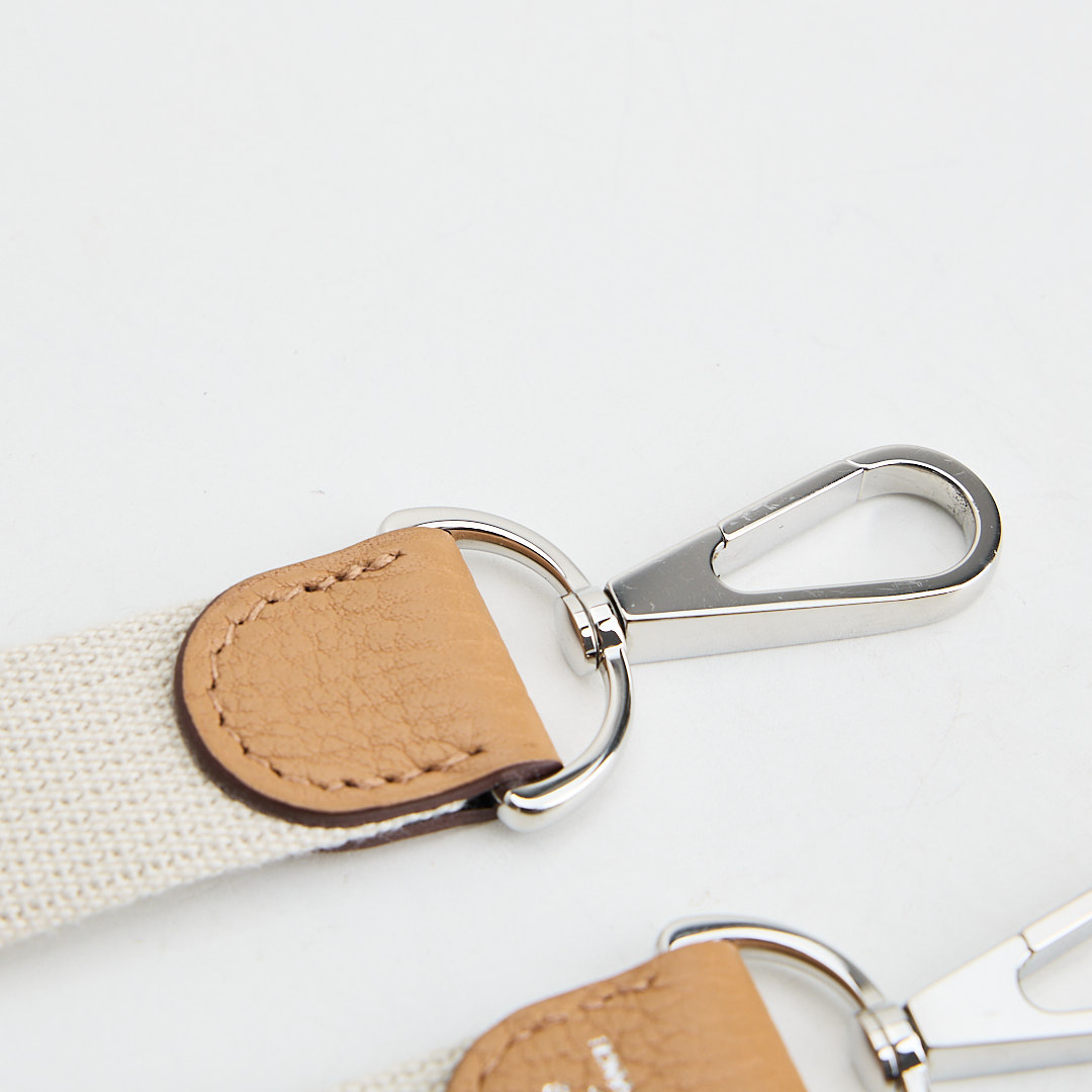 Hermès garden file 28小號竪版花園包/芝麻色拼冰川白 :圖片 17