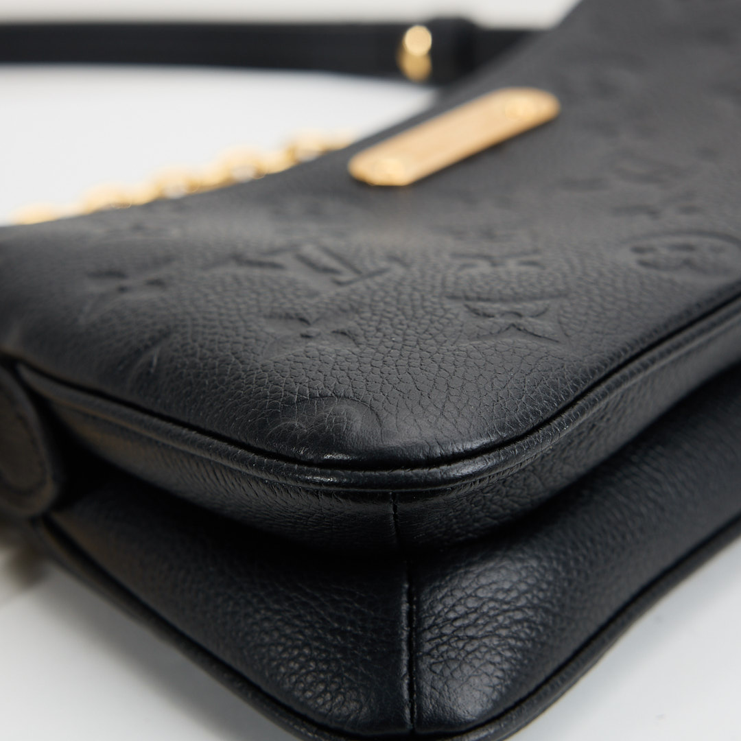 二手Lv Liv 黑壓紋麻將包/晶片款:圖片 8