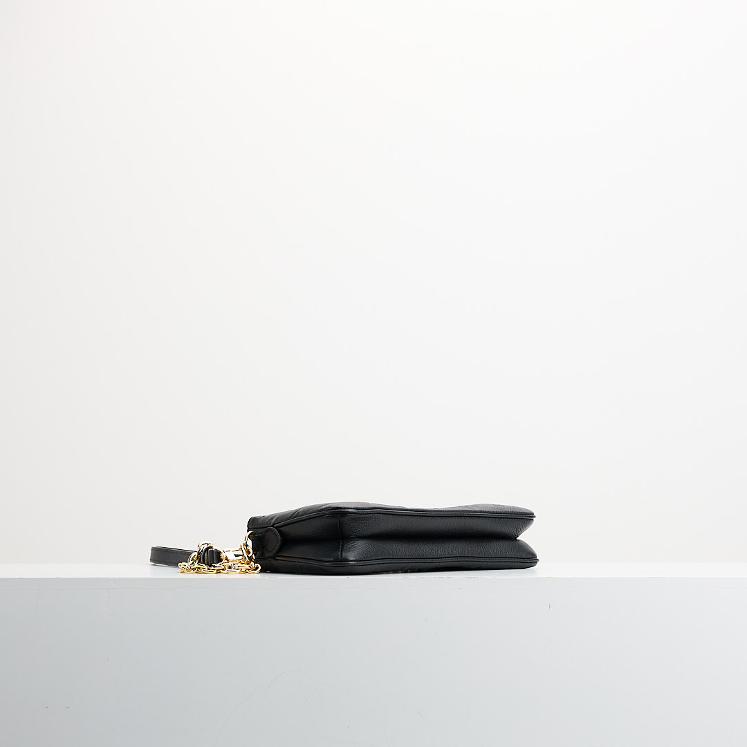 二手Lv Liv 黑壓紋麻將包/晶片款:圖片 5