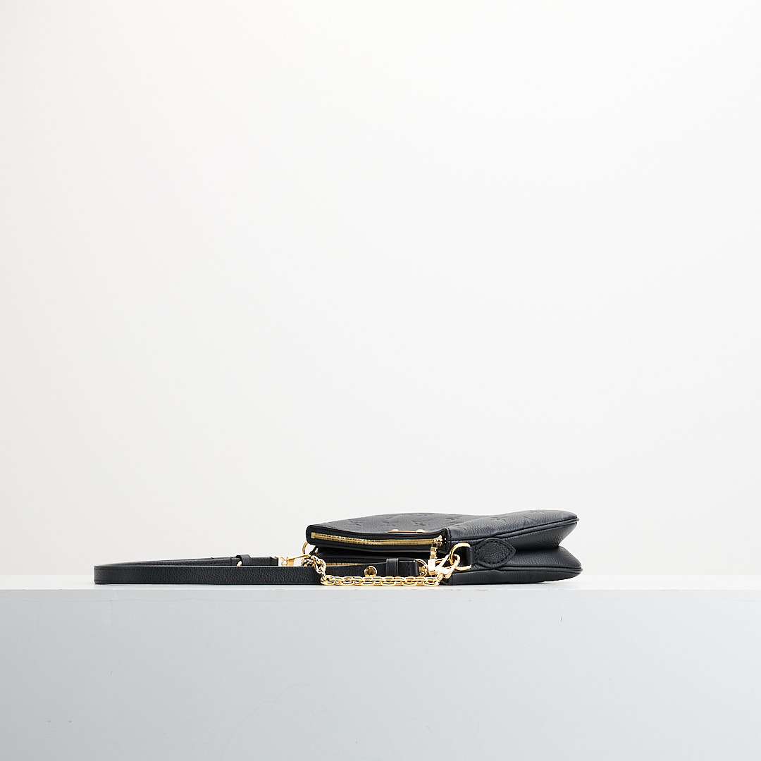 二手Lv Liv 黑壓紋麻將包/晶片款:圖片 4