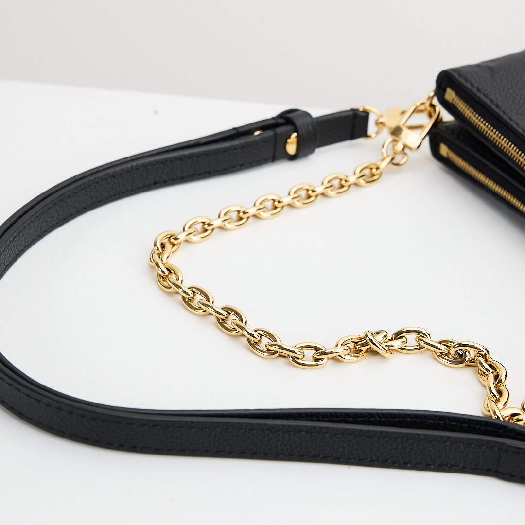 二手Lv Liv 黑壓紋麻將包/晶片款:圖片 17