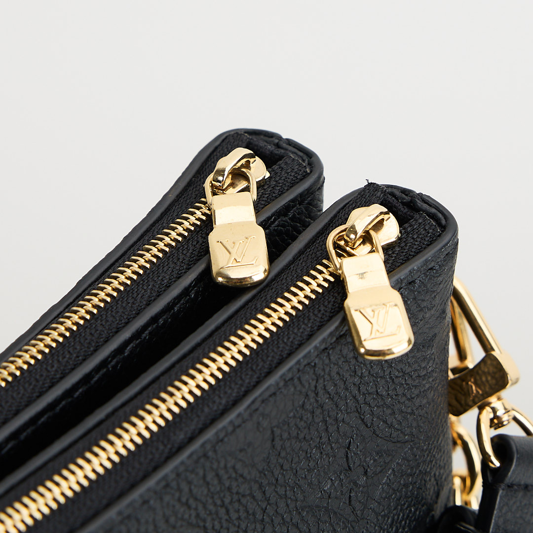 二手Lv Liv 黑壓紋麻將包/晶片款:圖片 14