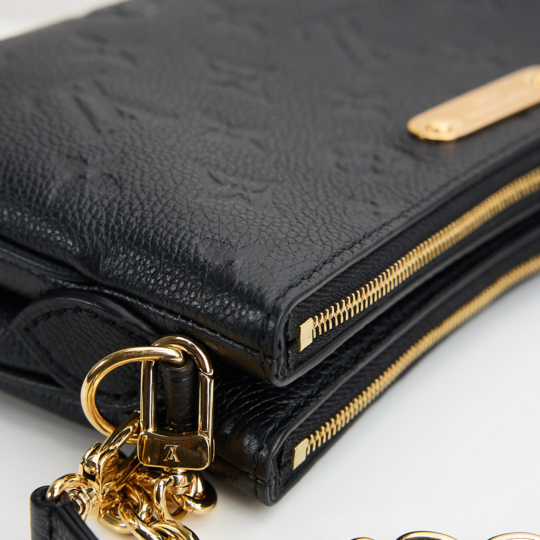 二手Lv Liv 黑壓紋麻將包/晶片款:圖片 11