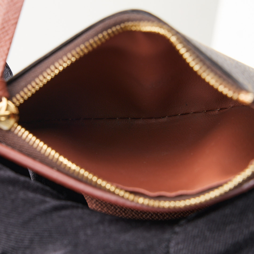 二手Lv Victorine三折短夾/老花金扣 晶片款:圖片 20