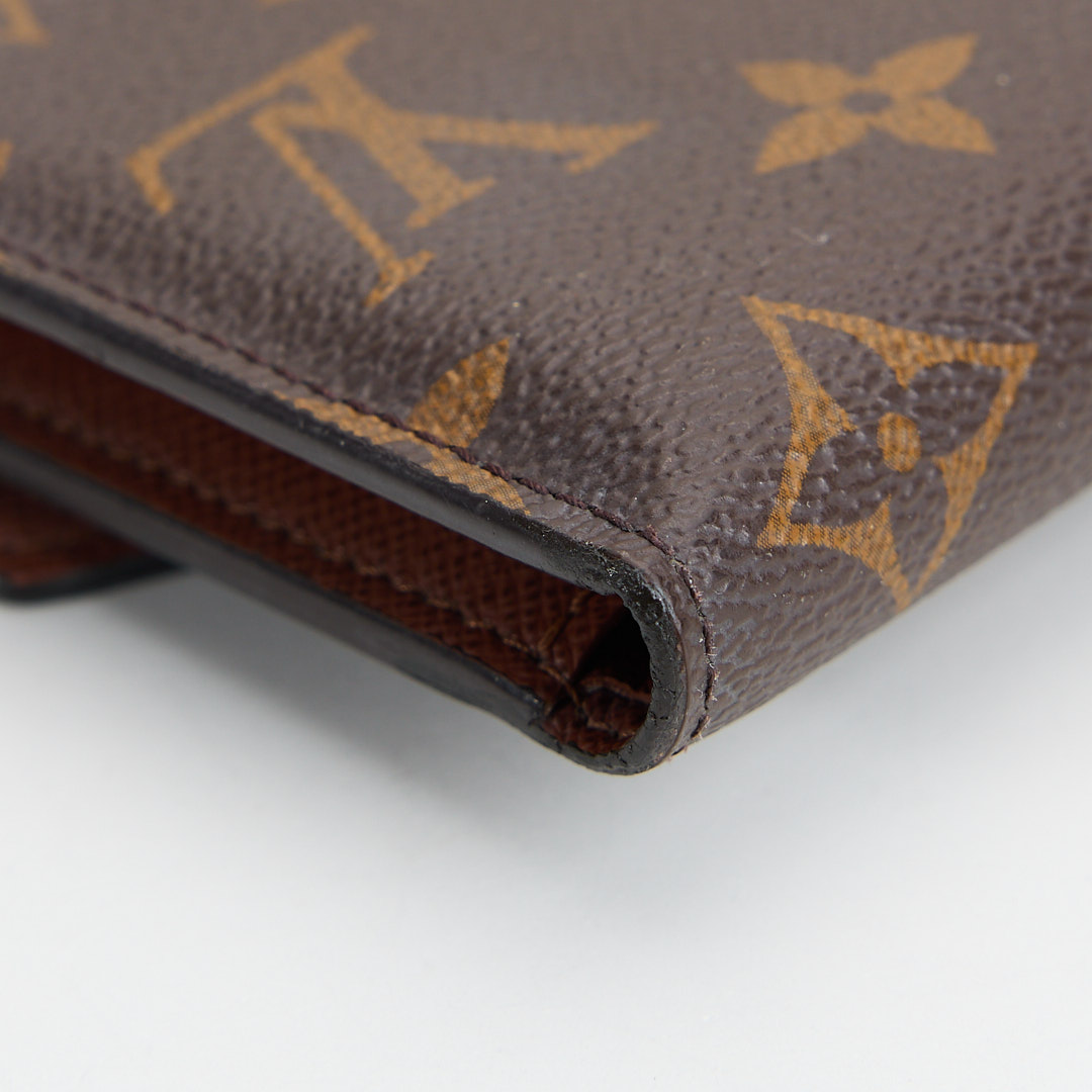 二手Lv Victorine三折短夾/老花金扣 晶片款:圖片 10