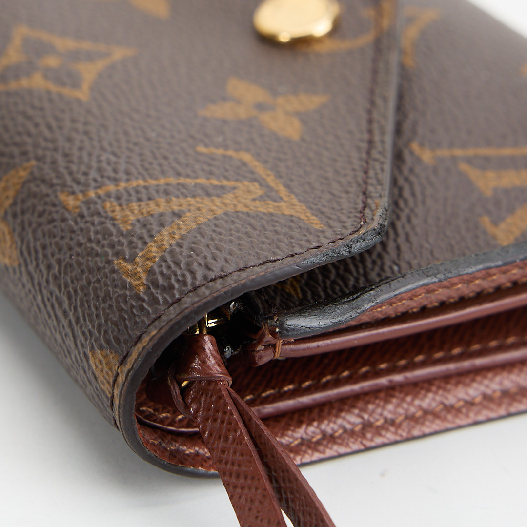 二手Lv Victorine三折短夾/老花金扣 晶片款:圖片 6