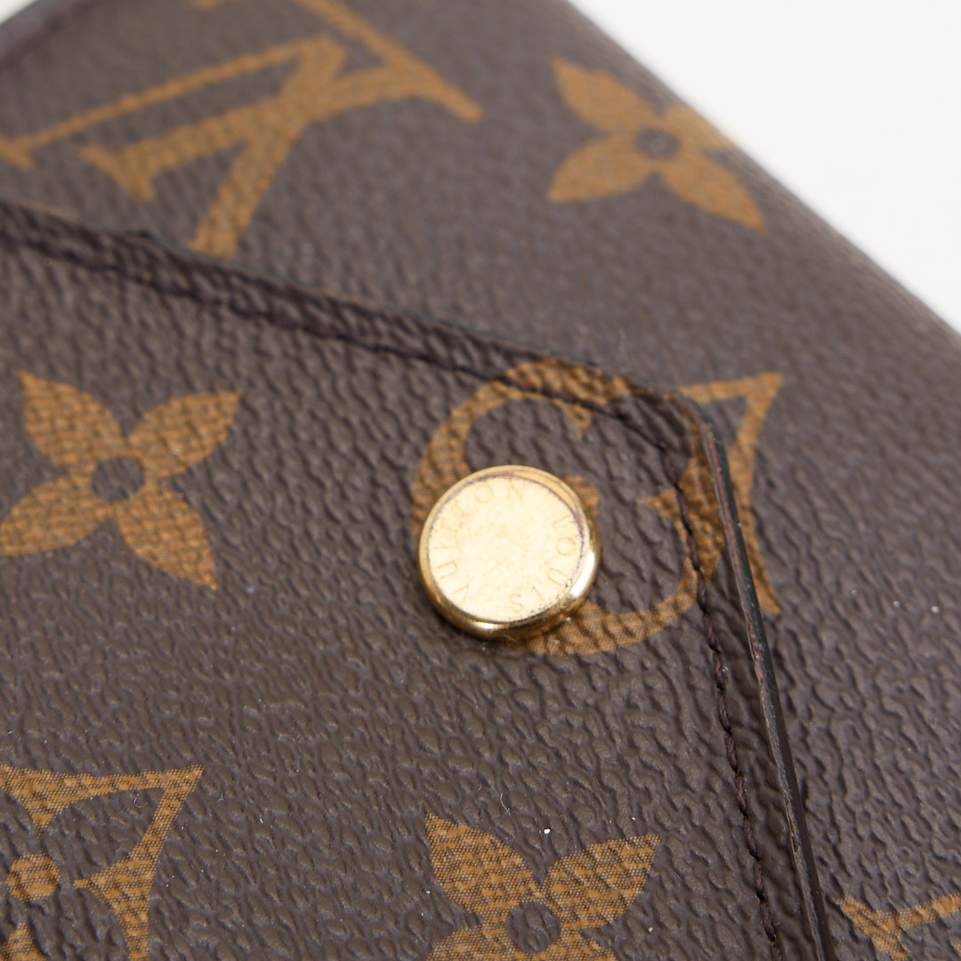 二手Lv Victorine三折短夾/老花金扣 晶片款:圖片 5