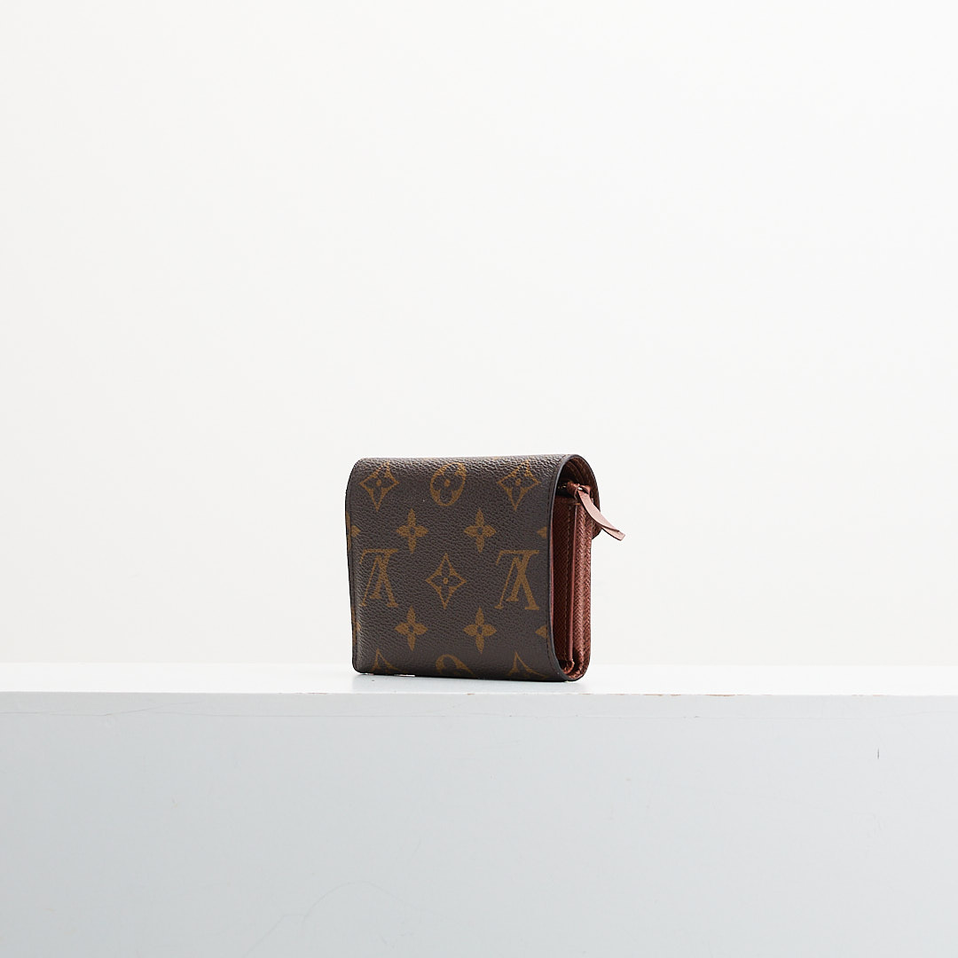 二手Lv Victorine三折短夾/老花金扣 晶片款:圖片 3