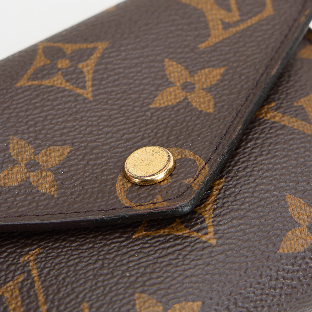 二手Lv Victorine三折短夾/老花金扣 晶片款:圖片 14