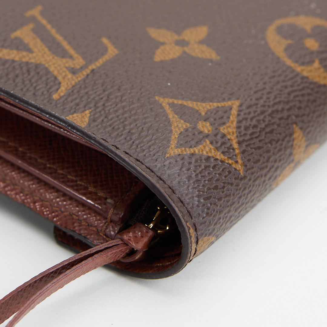 二手Lv Victorine三折短夾/老花金扣 晶片款:圖片 13