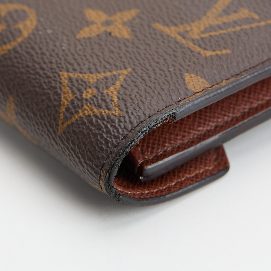 二手Lv Victorine三折短夾/老花金扣 晶片款:圖片 12