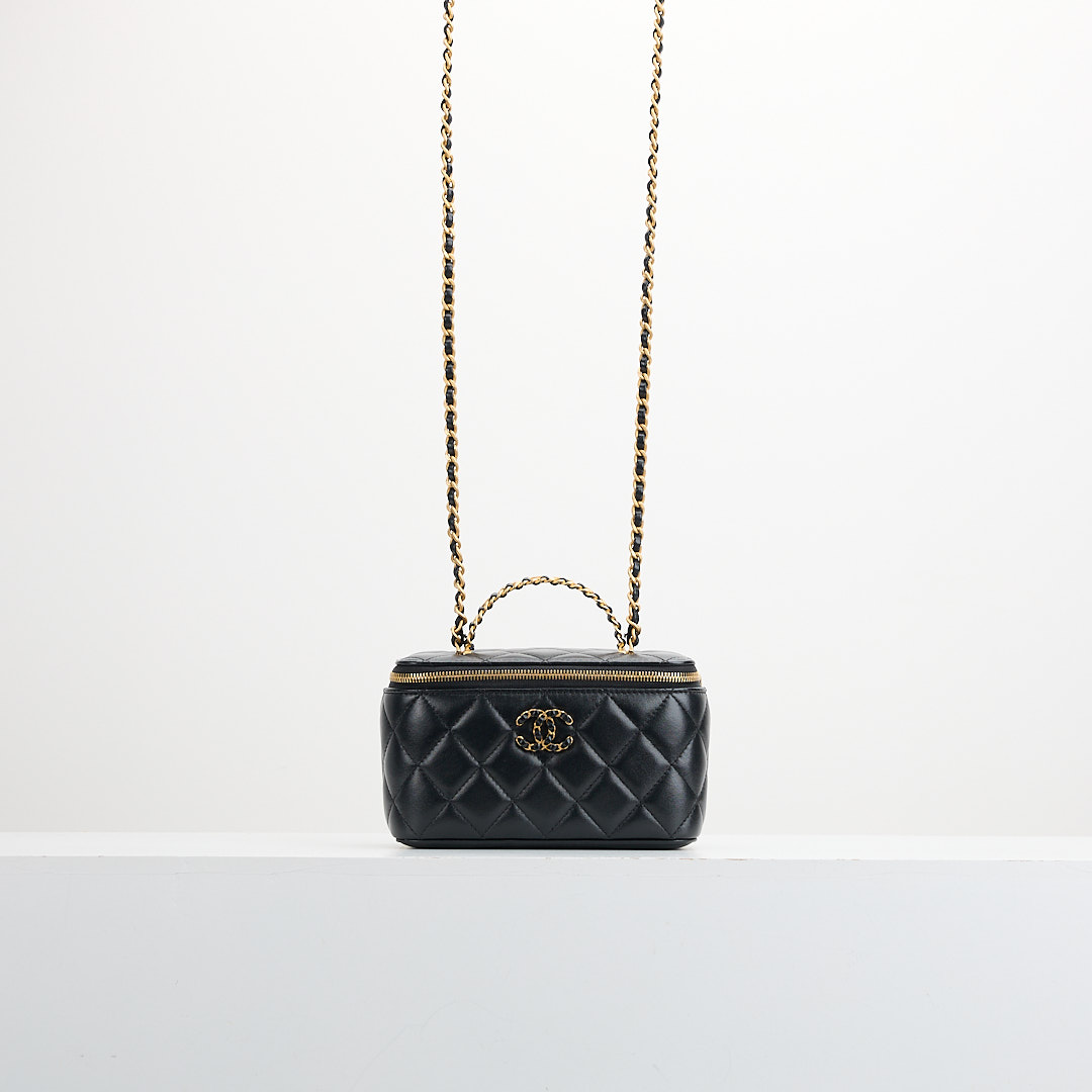 二手chanel 24c vanity handle手柄長盒子/黑金