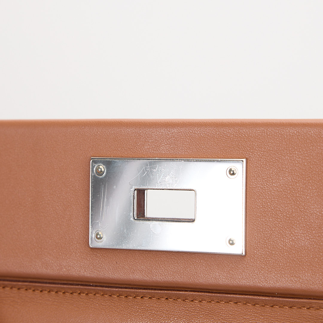 二手 Hermès mini 2424 金棕銀扣B刻:圖片 22