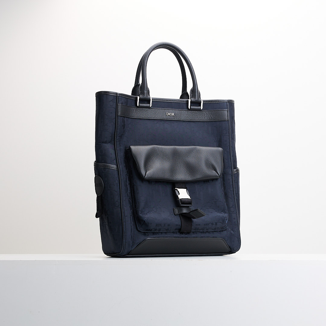 二手DIOR Oblique Mirage 男款手提斜背托特包