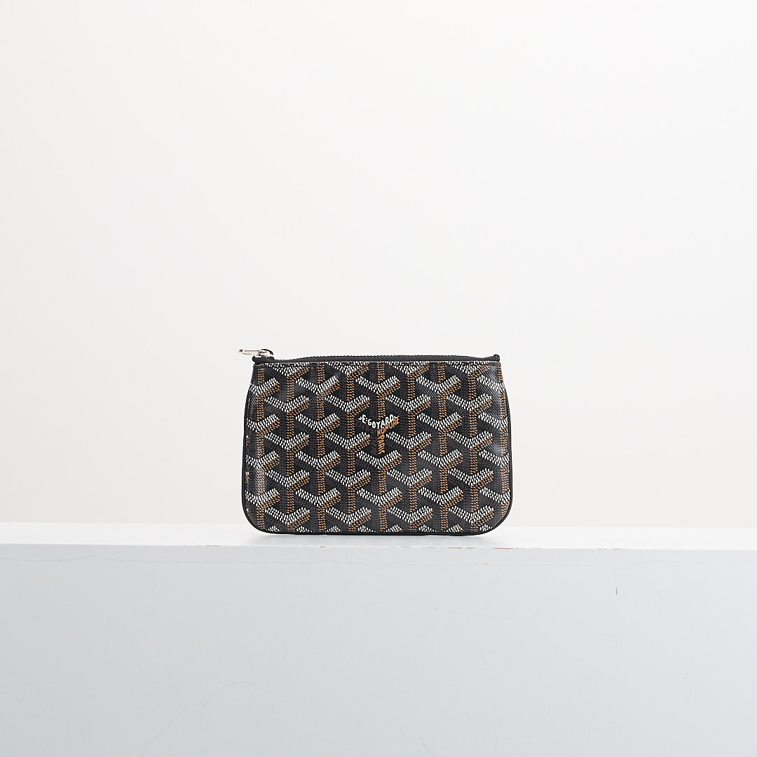 二手Goyard Mini Pouch 一字拉鍊零錢包