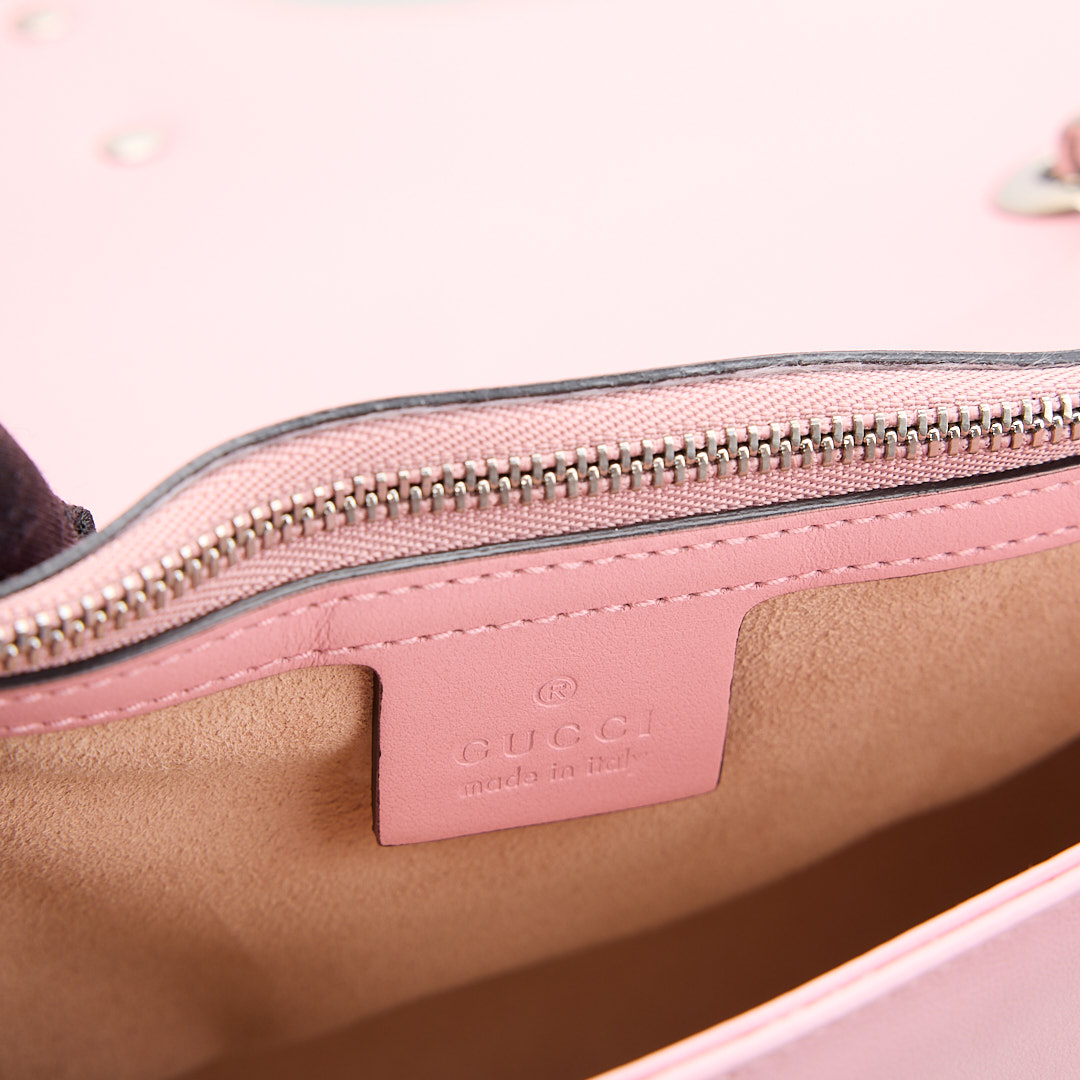 二手Gucci marmont 26粉銀:圖片 25