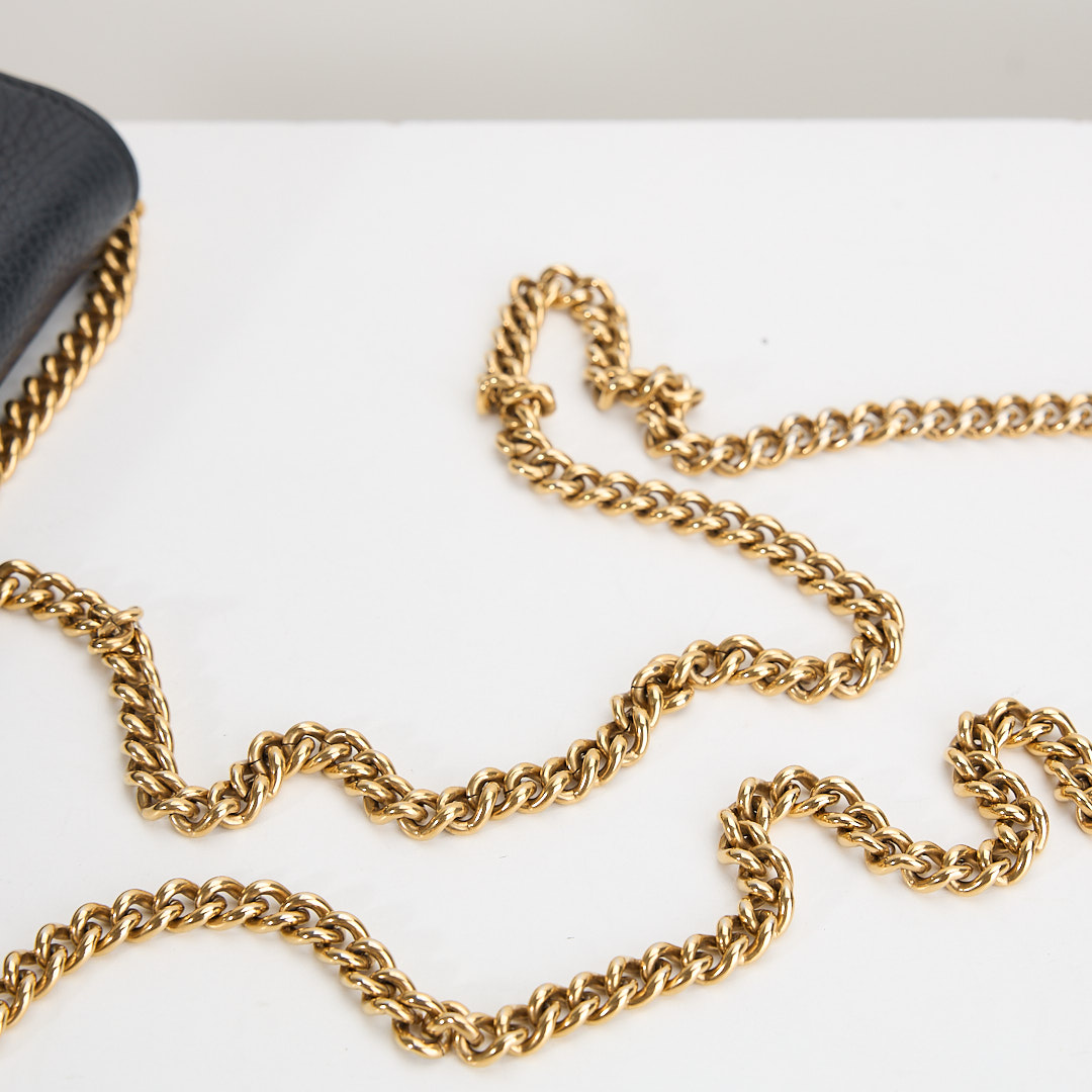 二手Gucci marmont woc風琴包/黑金:圖片 18