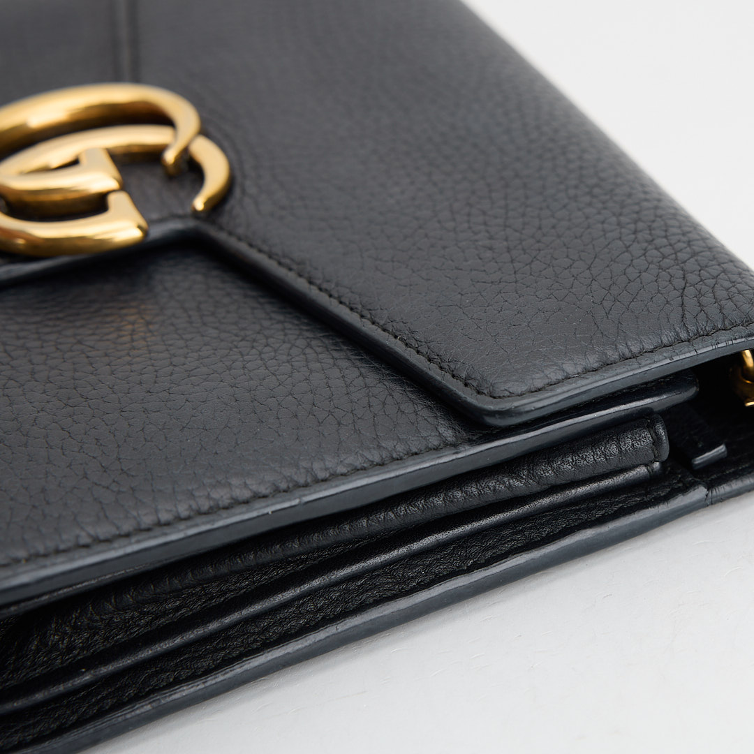 二手Gucci marmont woc風琴包/黑金:圖片 12