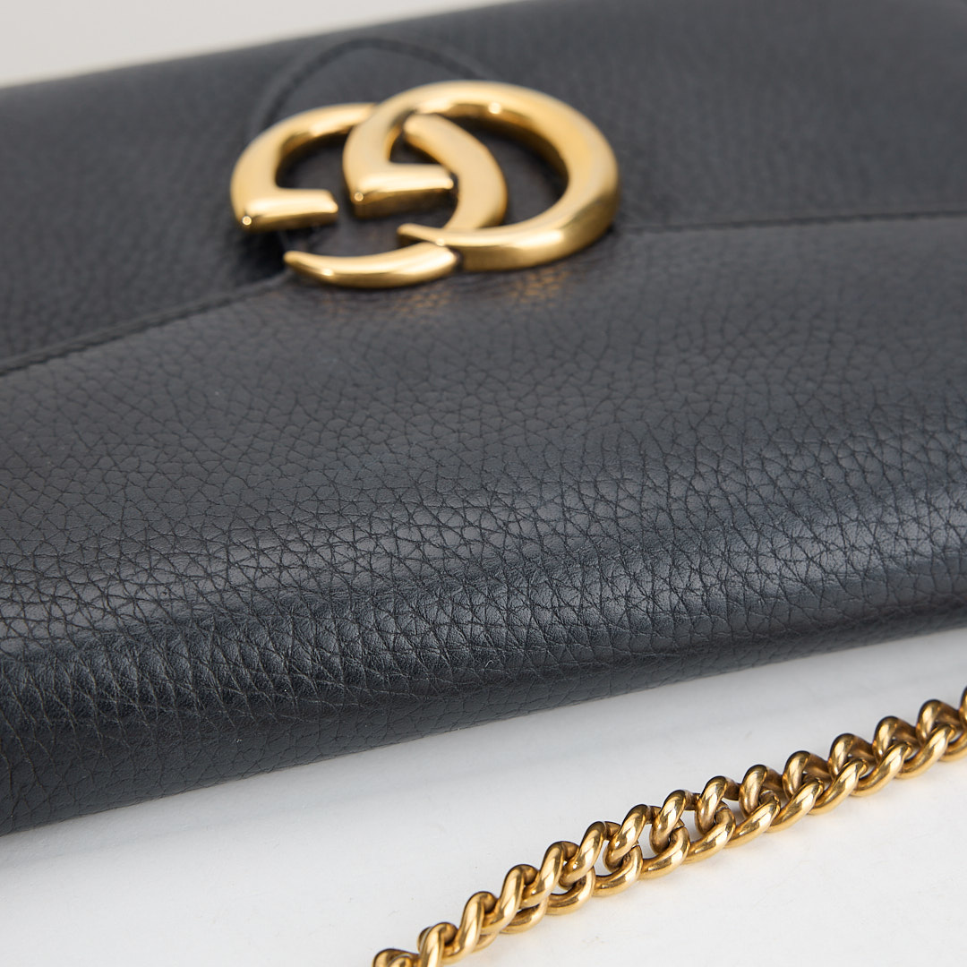 二手Gucci marmont woc風琴包/黑金:圖片 10