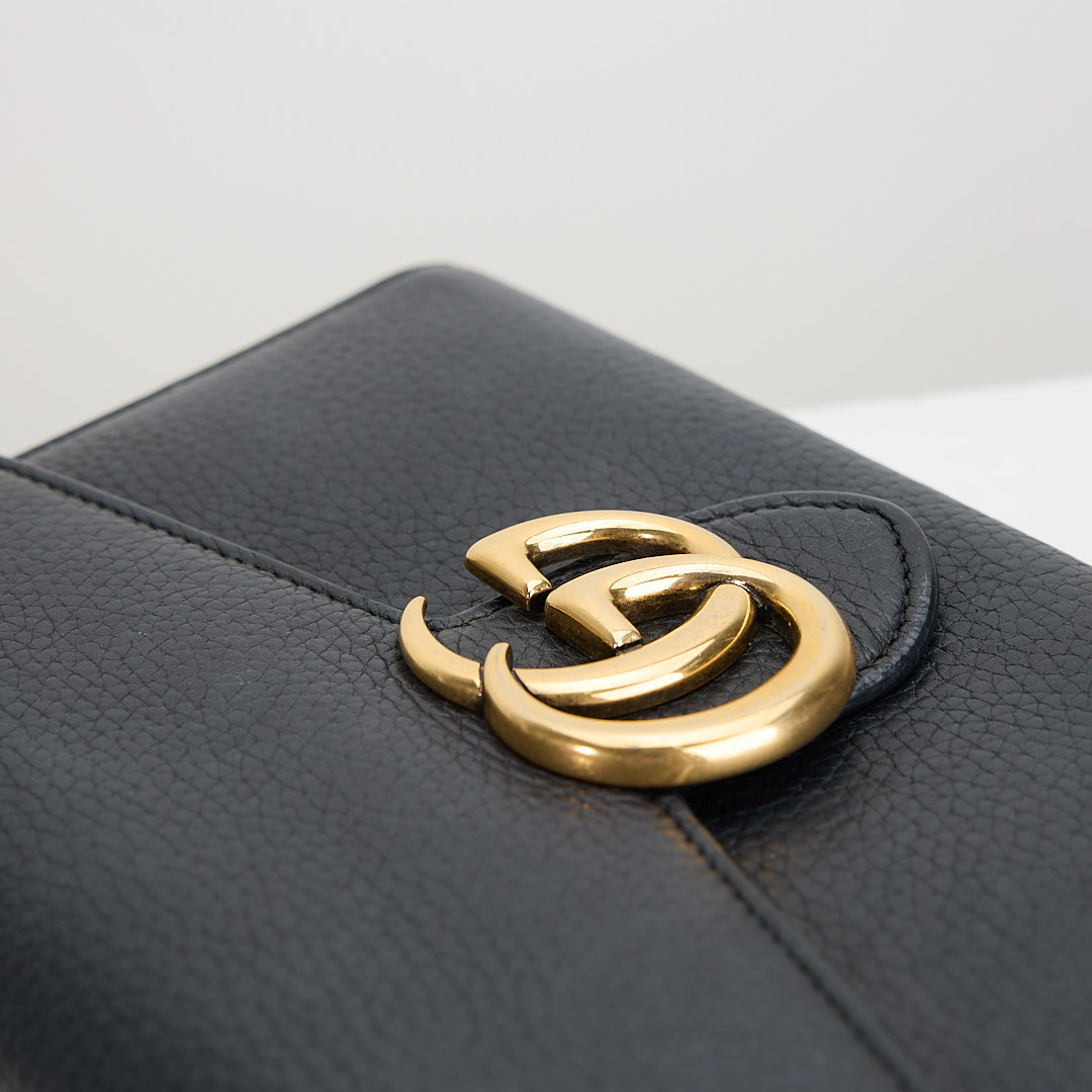 二手Gucci marmont woc風琴包/黑金:圖片 9