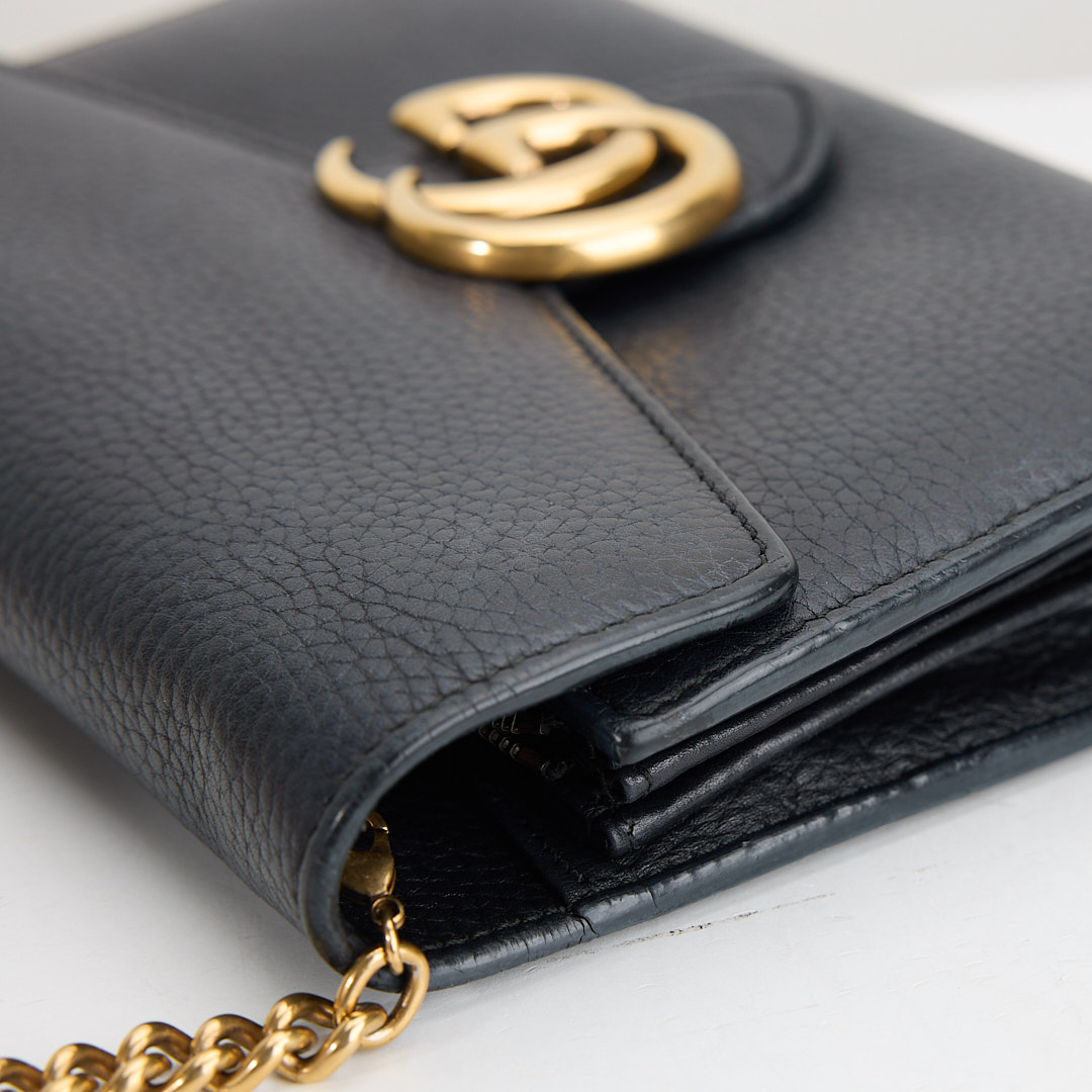 二手Gucci marmont woc風琴包/黑金:圖片 7