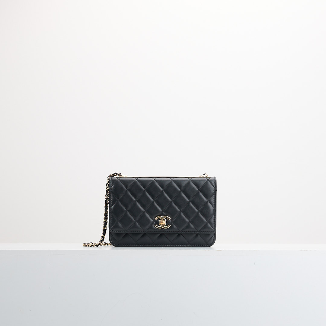 二手Chanel Trendy cc woc 黑金羊/芯片款 