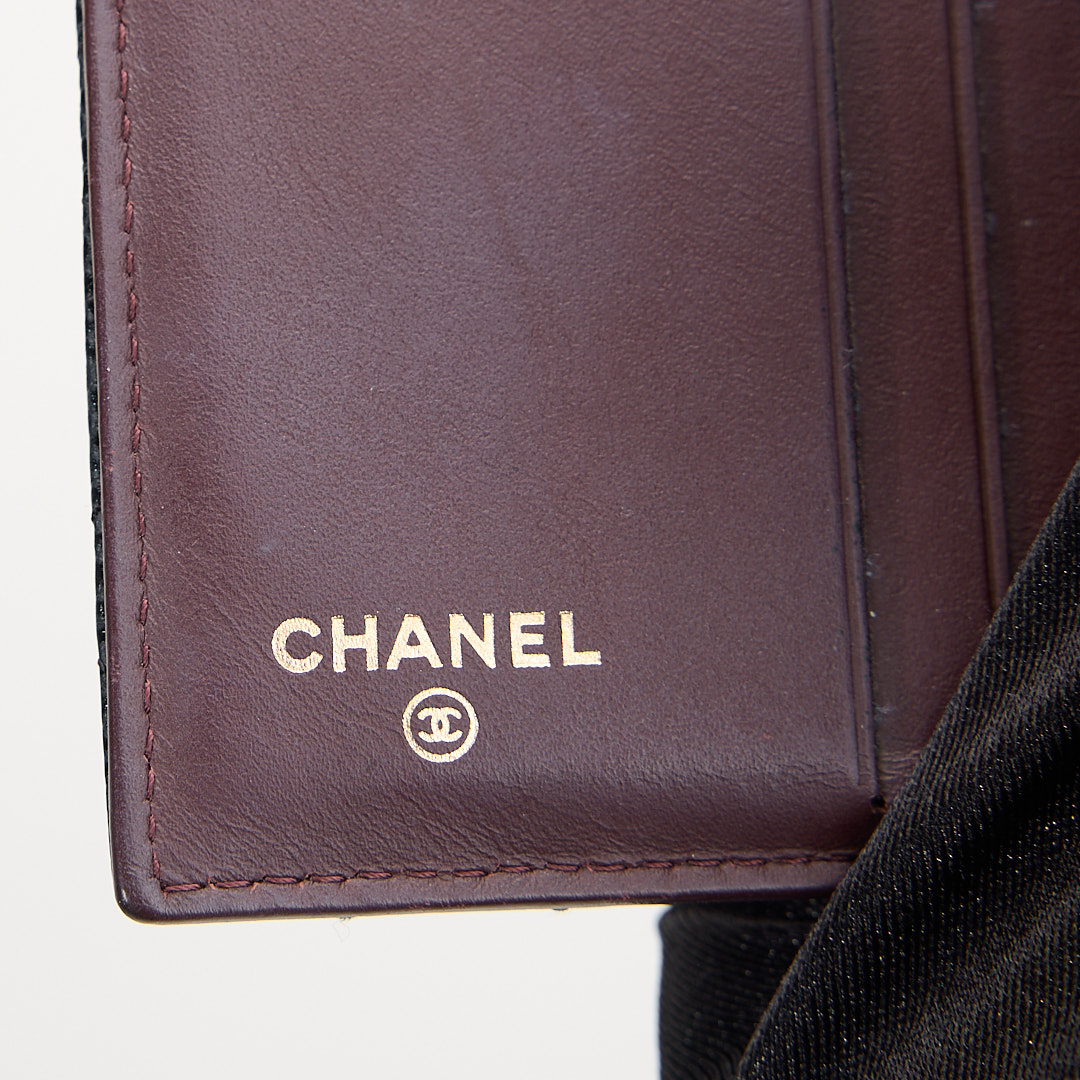二手Chanel 兩折短夾/黑金牛 :圖片 19