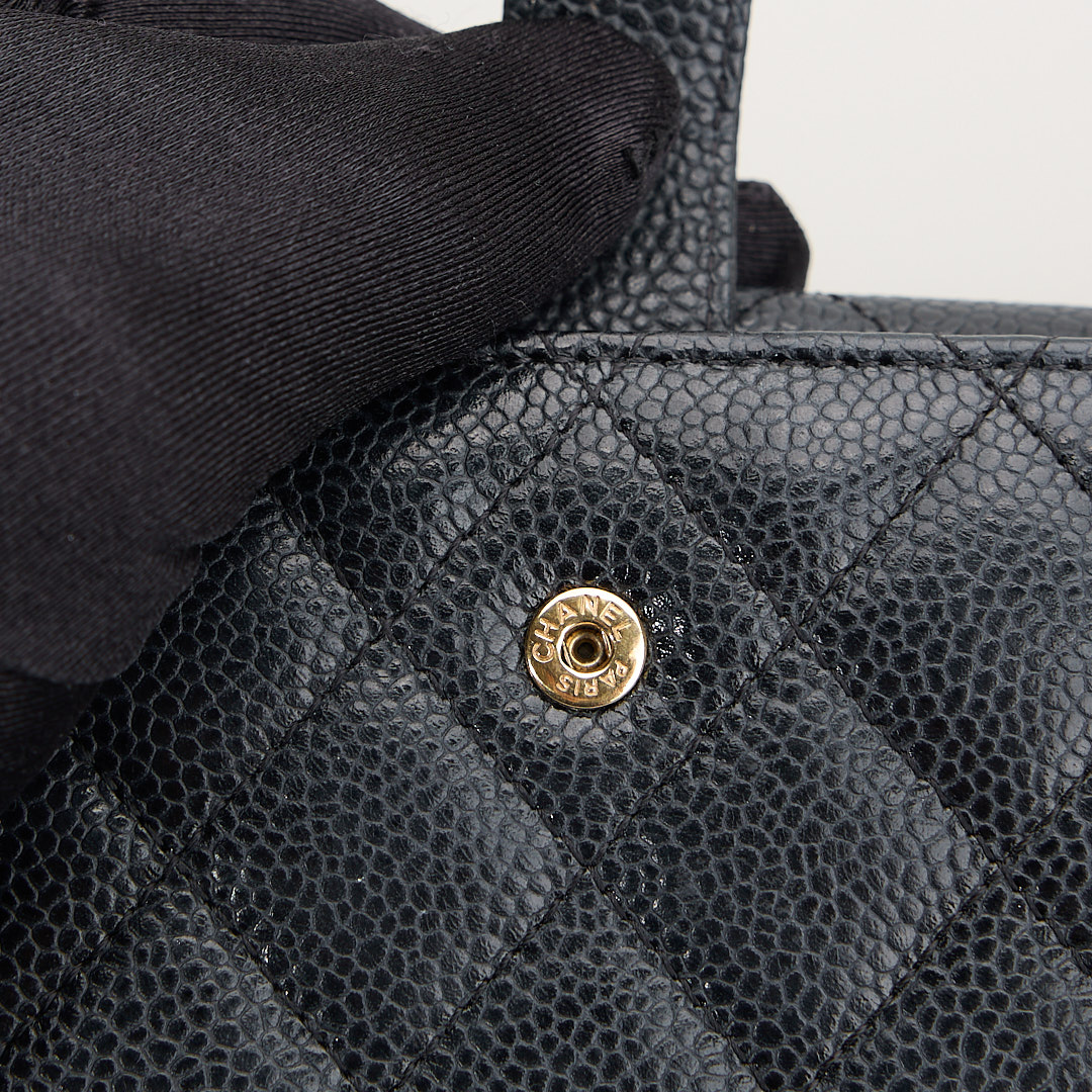 二手Chanel 兩折短夾/黑金牛 :圖片 17